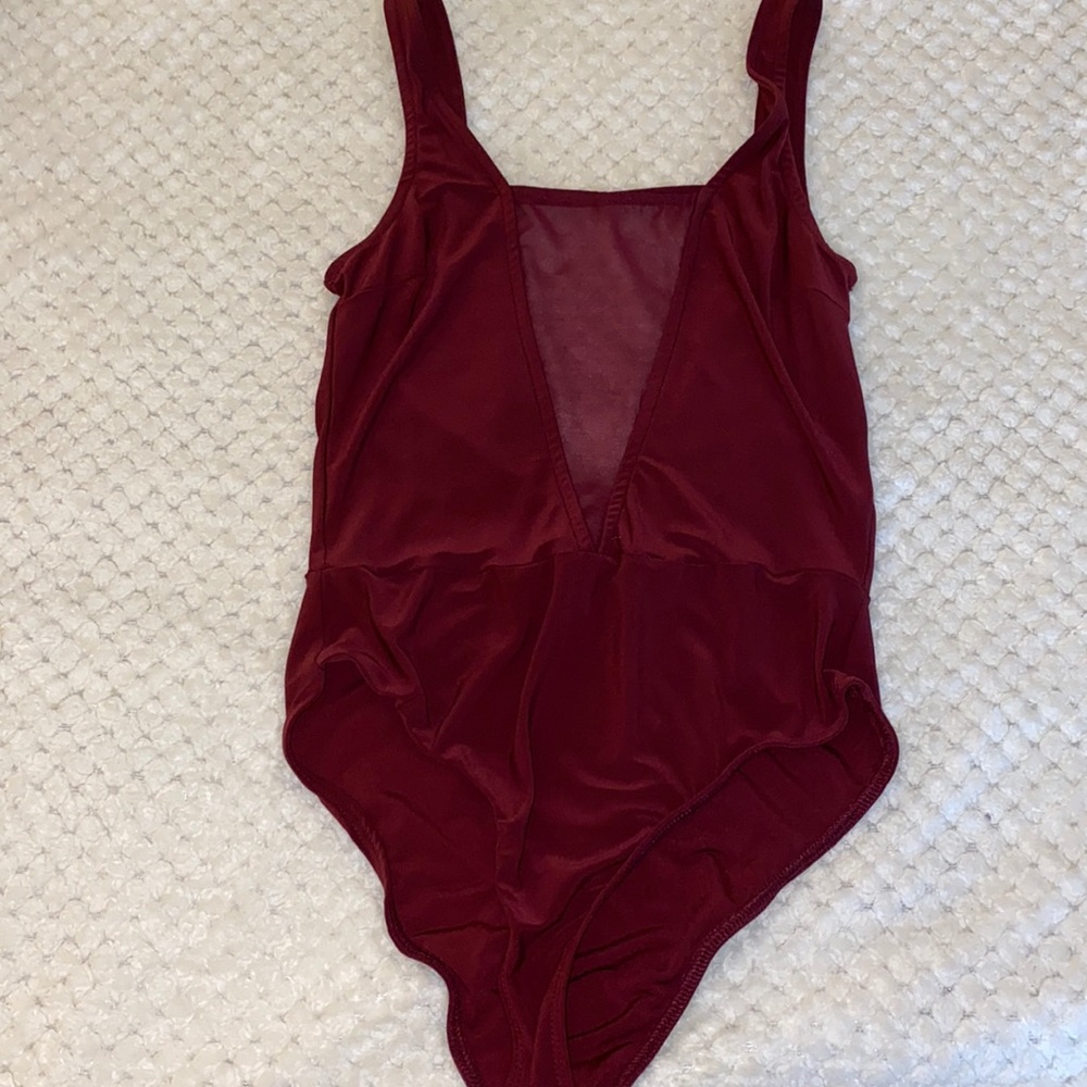 Deep V bodysuit